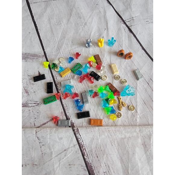 Lego Lot 68 Pieces Of Money Gems Gold Rock Gems - Picture 1 of 7